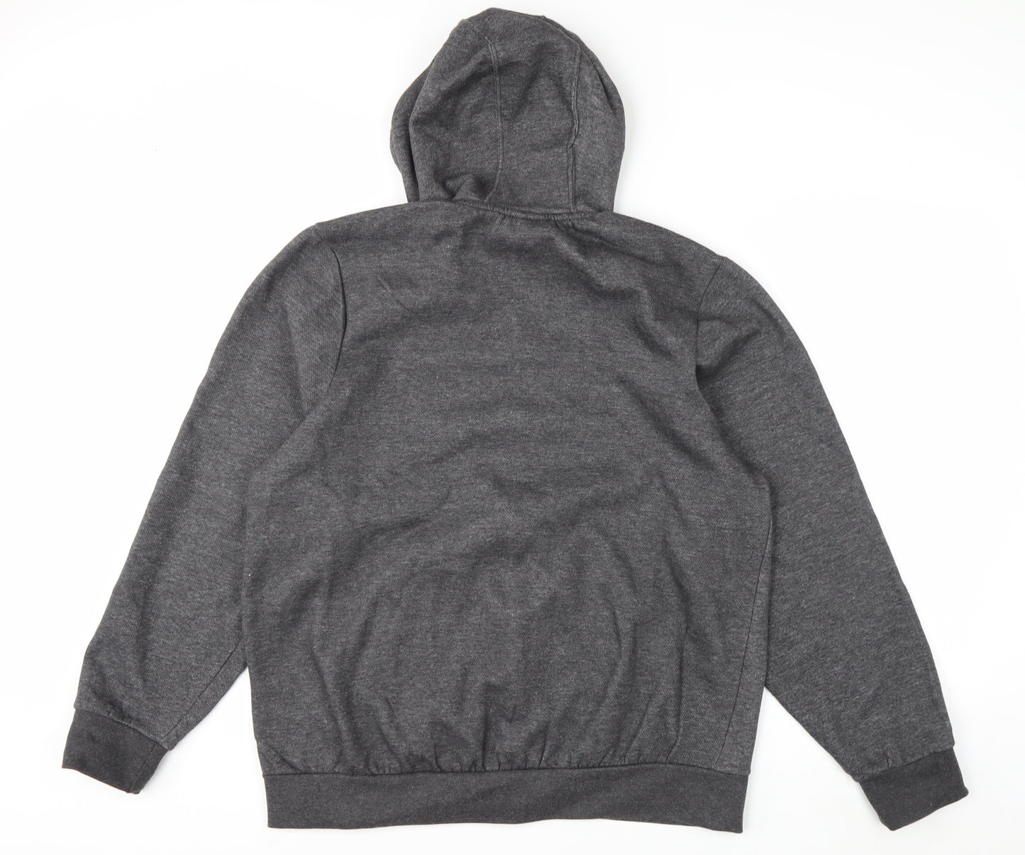 Slazenger Men's Grey Full Zip Hoodie L Fleece Casual Sportswear