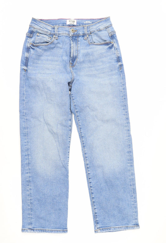 Kensie Womens Blue Straight Leg Stretch Denim Jeans Size 10