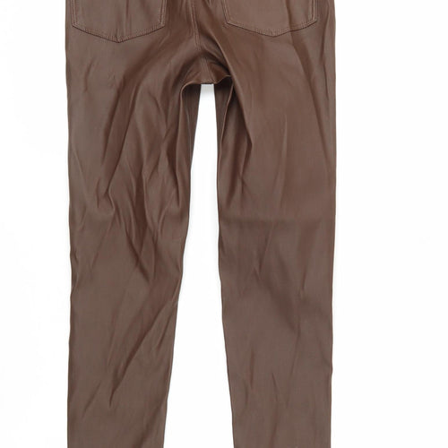Primark Women Brown Jegging Trousers Size 8 Slim Fit Denim Co