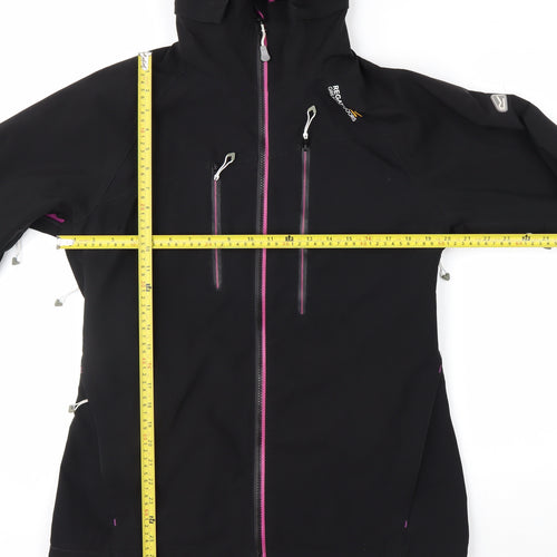Regatta Women's Black Softshell Hooded Jacket Size M