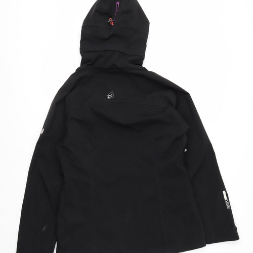 Regatta Women's Black Softshell Hooded Jacket Size M
