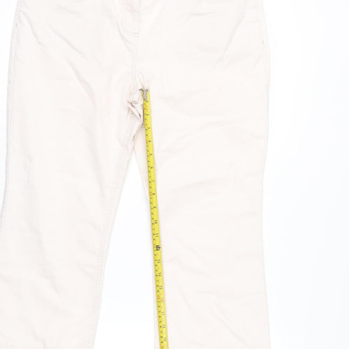 Marks and Spencer Per Una Beige Cropped Jeans Women’s Size 14 Regular Fit