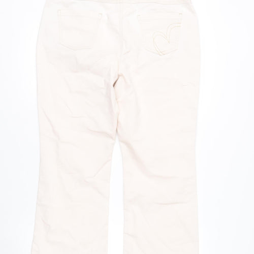 Marks and Spencer Per Una Beige Cropped Jeans Women’s Size 14 Regular Fit