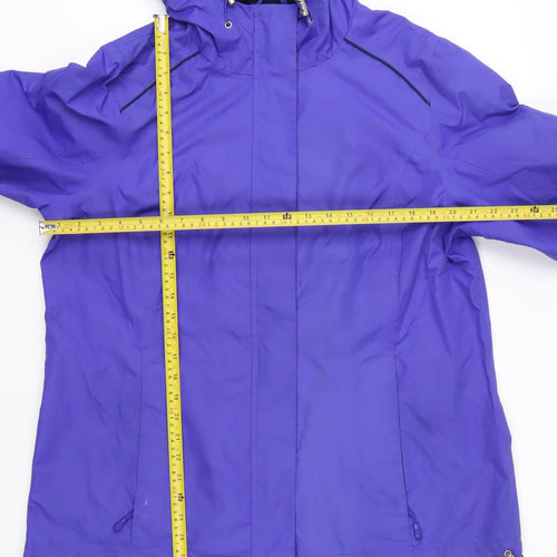 Ozark Trail Womens Purple Hooded Waterproof Jacket Size 18