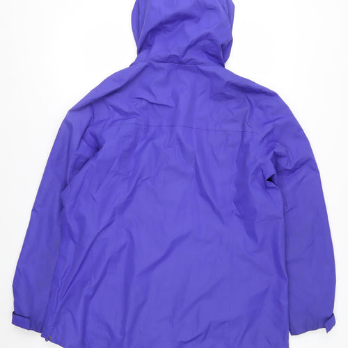 Ozark Trail Womens Purple Hooded Waterproof Jacket Size 18