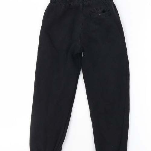 Nike Boys Black Jogger Activewear Trousers 6-7 Years Fleece Sweatpants