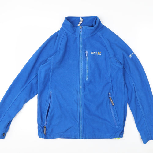 Regatta Boys Blue Fleece Jacket Size 14 Years Full Zip Lightweight Outdoor
