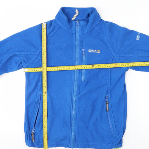 Regatta Boys Blue Fleece Jacket Size 14 Years Full Zip Lightweight Outdoor