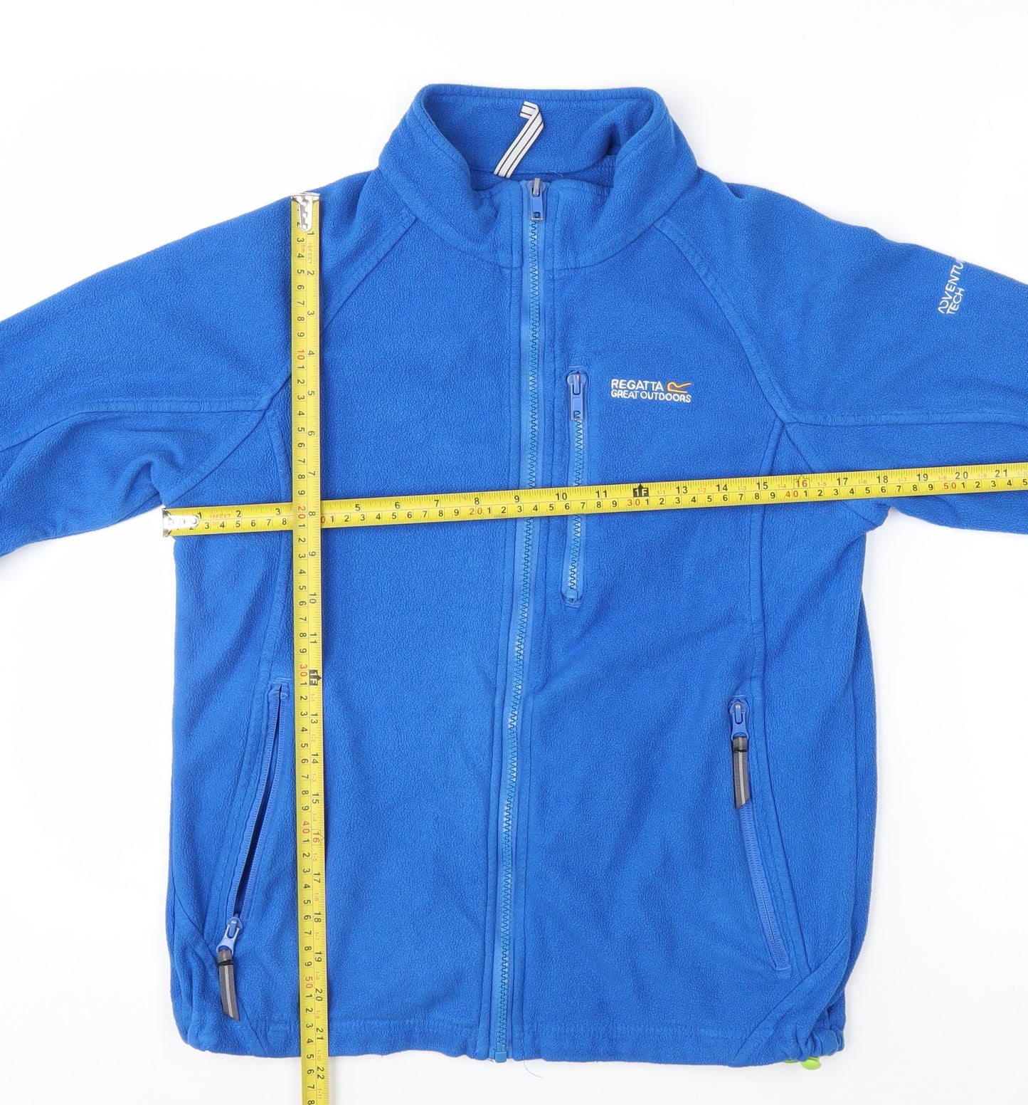 Regatta Boys Blue Fleece Jacket Size 14 Years Full Zip Lightweight Outdoor