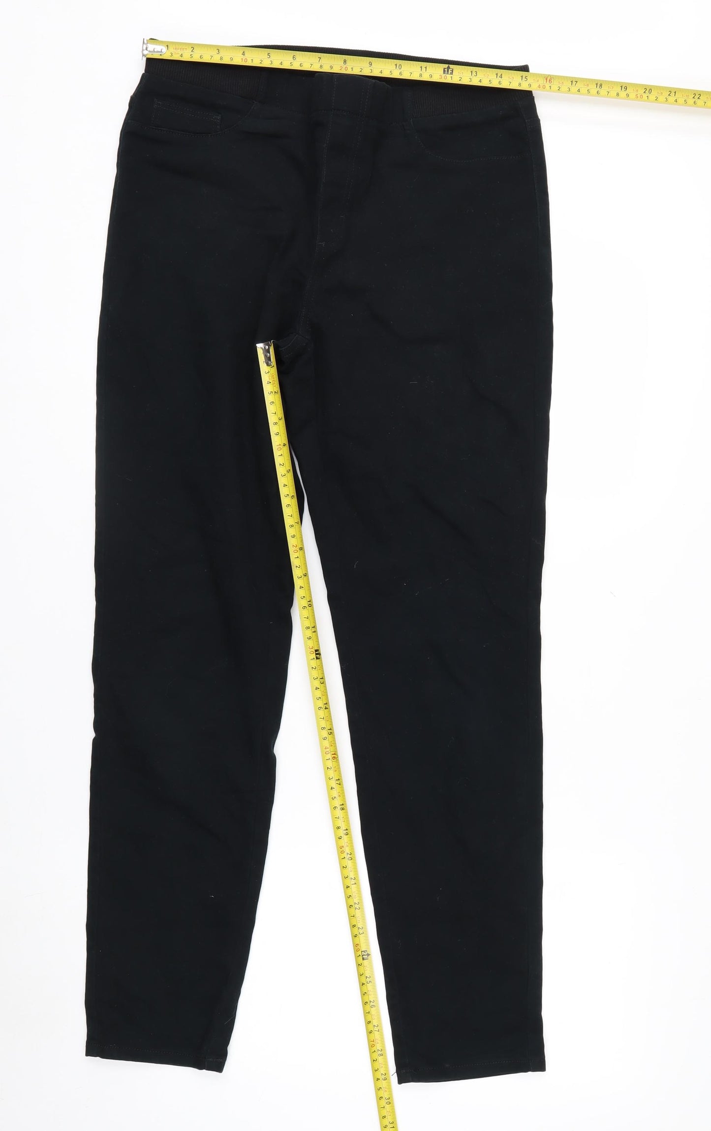 Esmara Women Black Size 16 Jegging Trousers Stretch Cotton Mix