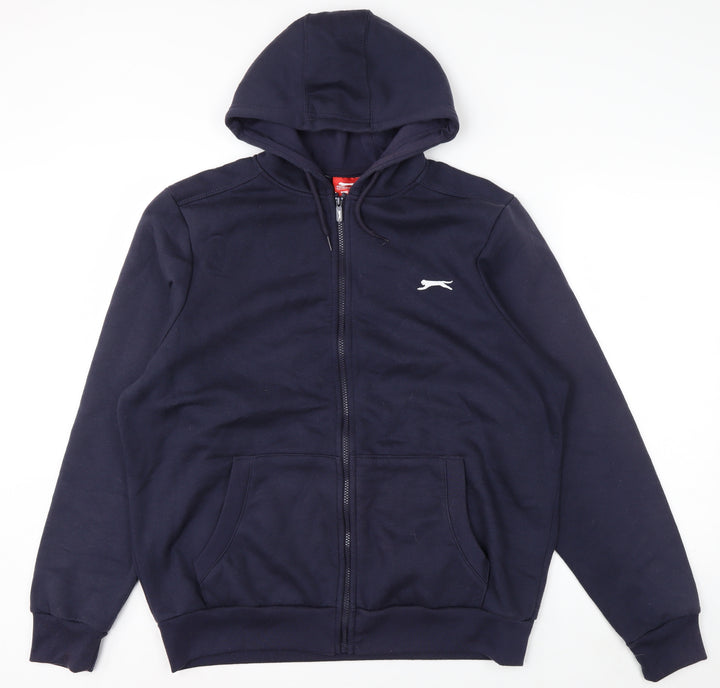 Slazenger Men's Blue Full Zip Hoodie L Fleece Sweatshirt