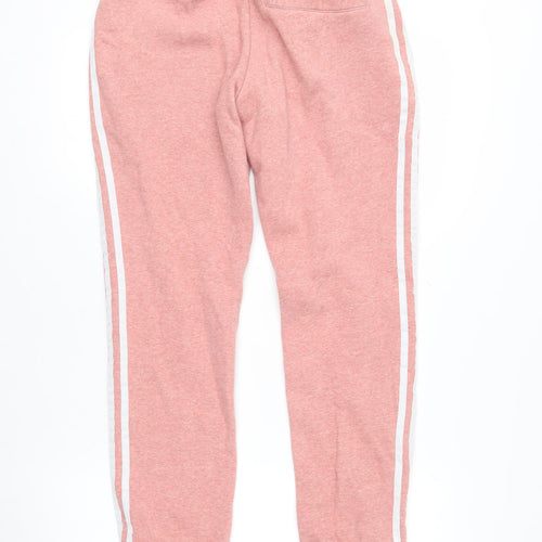 Adidas Womens Pink Joggers Sweatpants Size 10 Drawstring Comfort