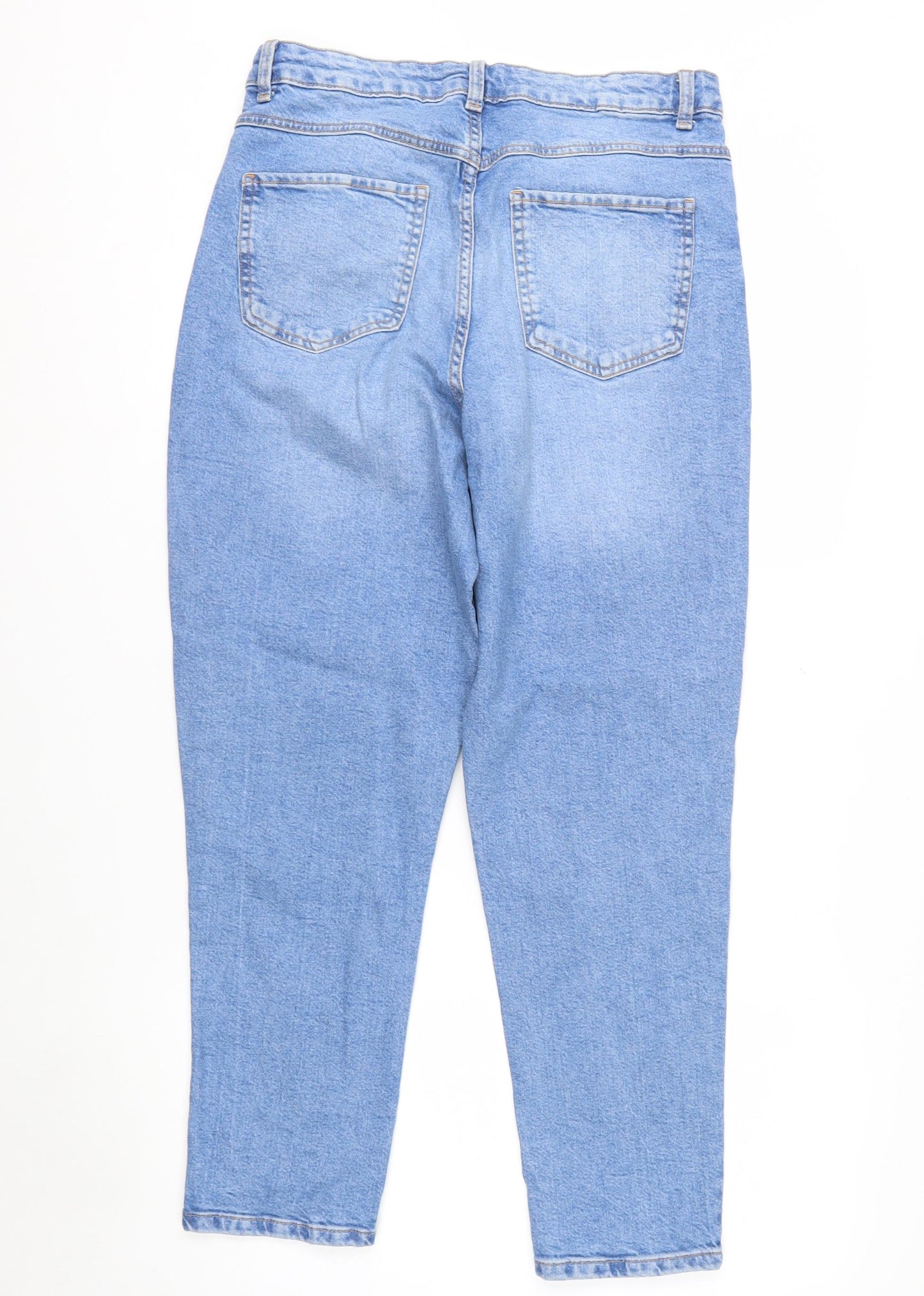Primark Women’s Blue High Rise Mom Jeans Size 14 Denim Co Stretch