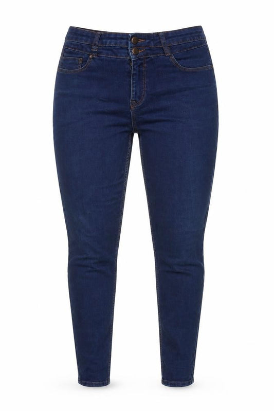 New Look Women's Blue High Waist Super Skinny Jeans UK14