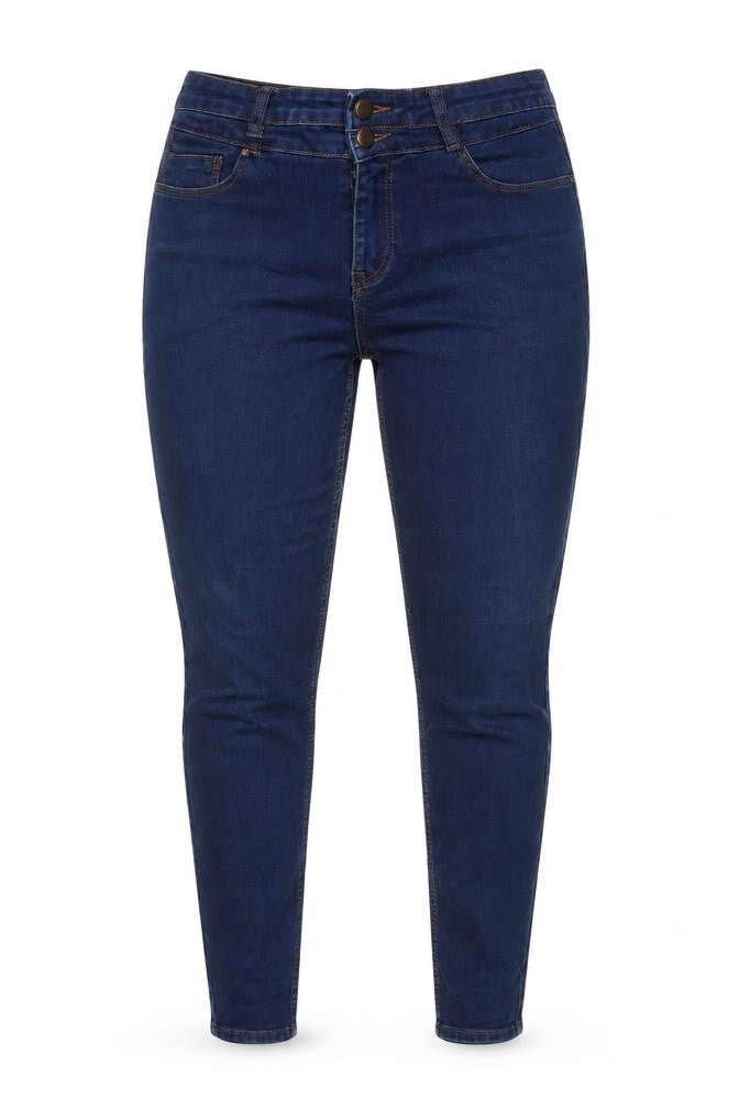 New Look Women's Blue High Waist Super Skinny Jeans UK14