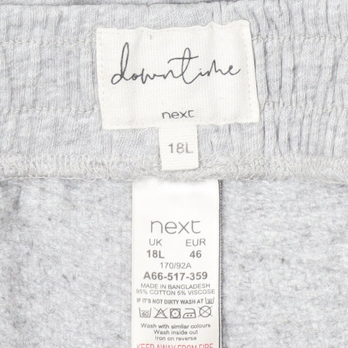 Next Women’s Grey Jogger Trousers Size 18L Tall Cotton Blend