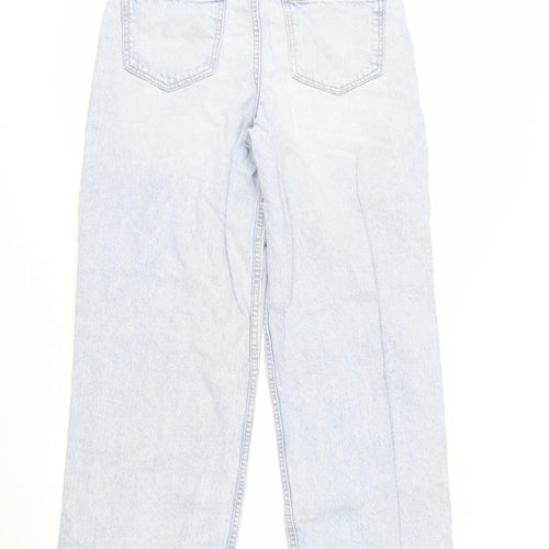 New Look Teens Blue Wide-Leg Denim Jeans Size 14 Cotton
