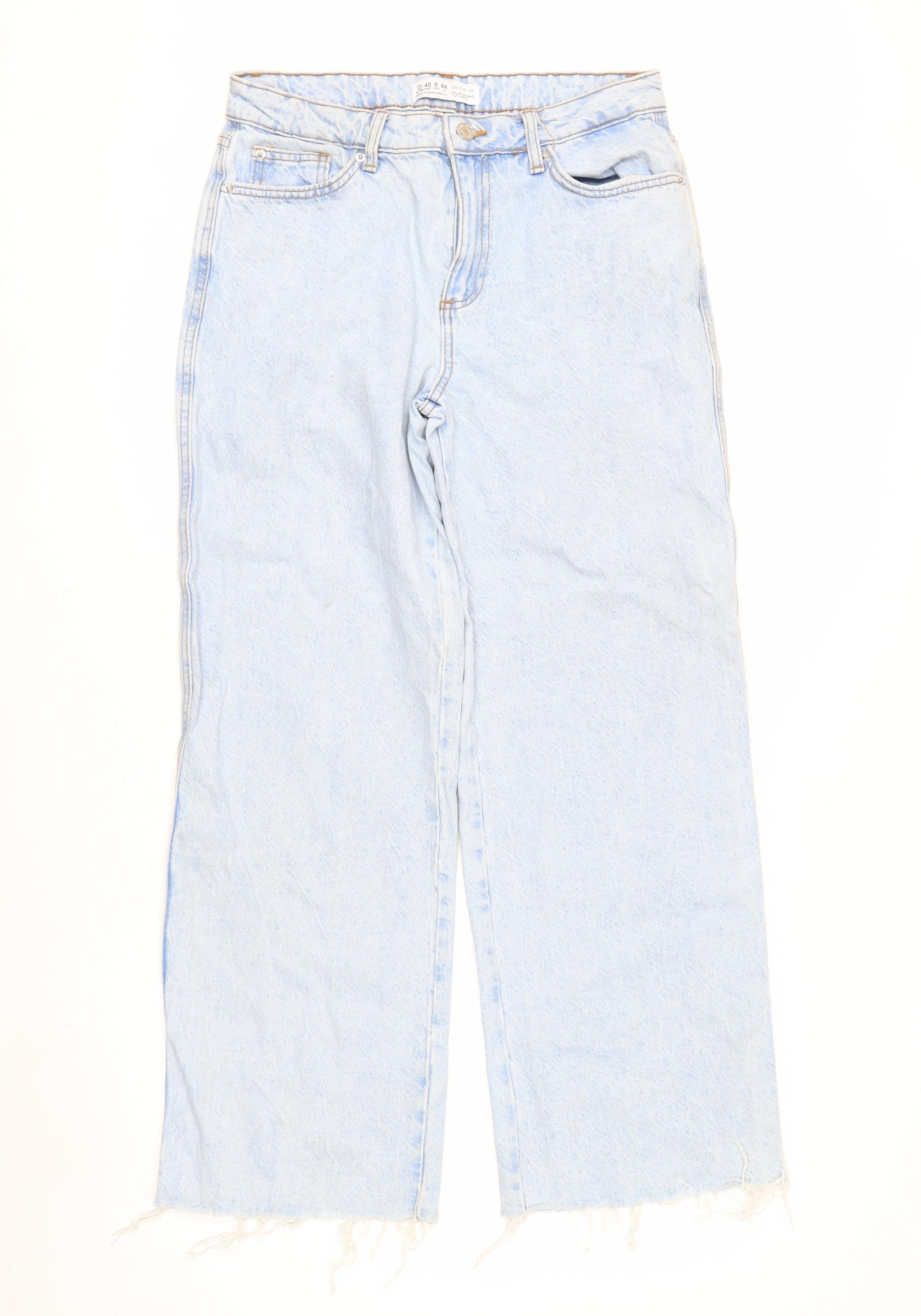 Primark Women’s Blue Size 12 Light Wash Straight Jeans