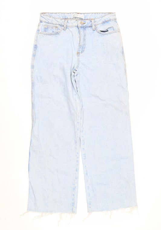 Primark Women’s Blue Size 12 Light Wash Straight Jeans