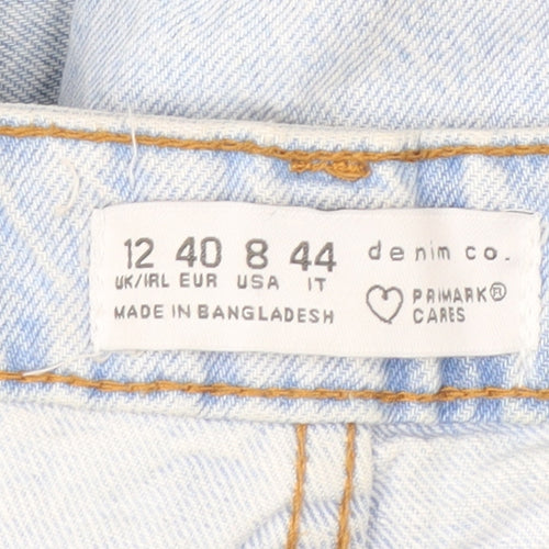 Primark Women’s Blue Size 12 Light Wash Straight Jeans