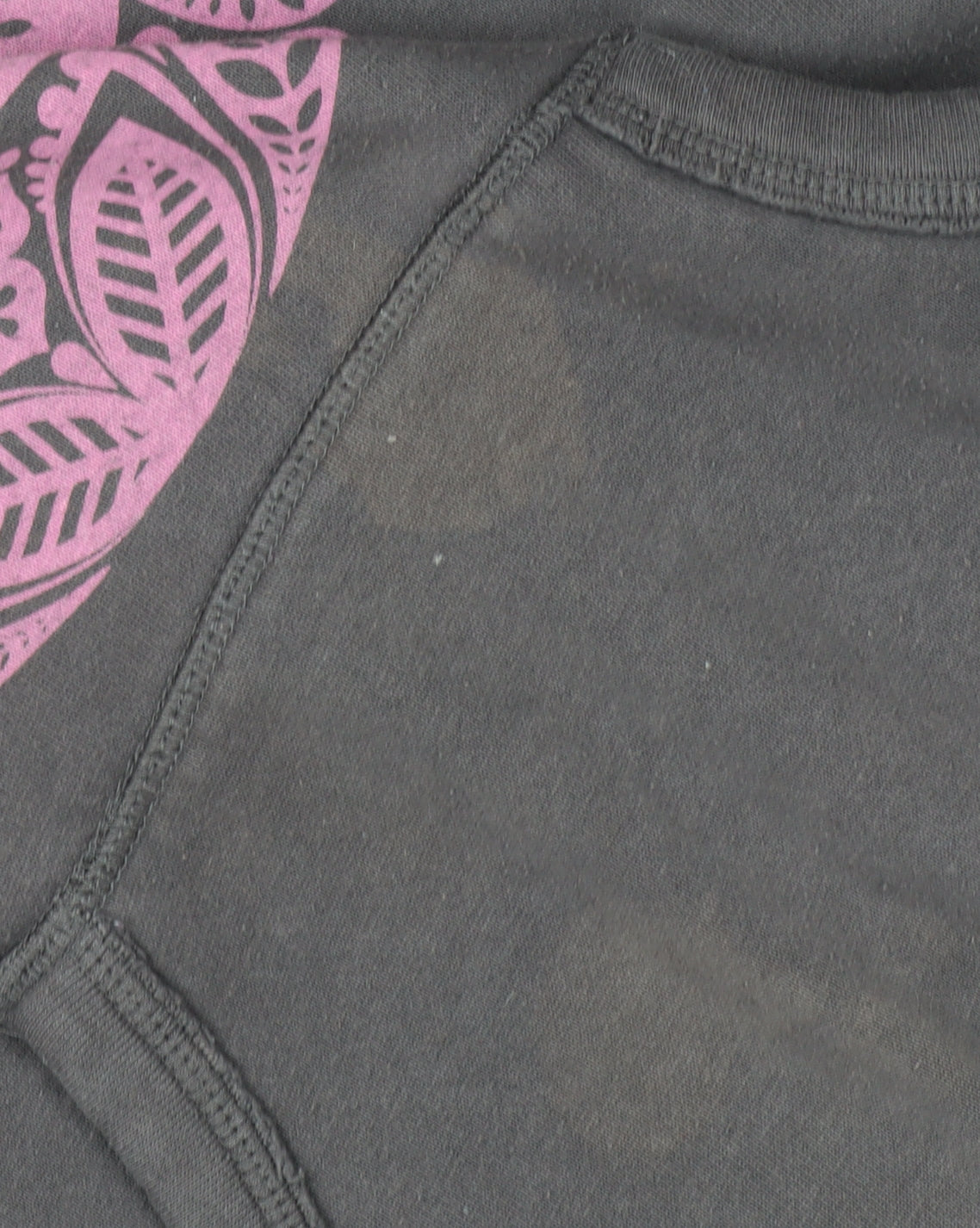 Animal Women's Grey Pink Graphic Pullover Hoodie Size 14