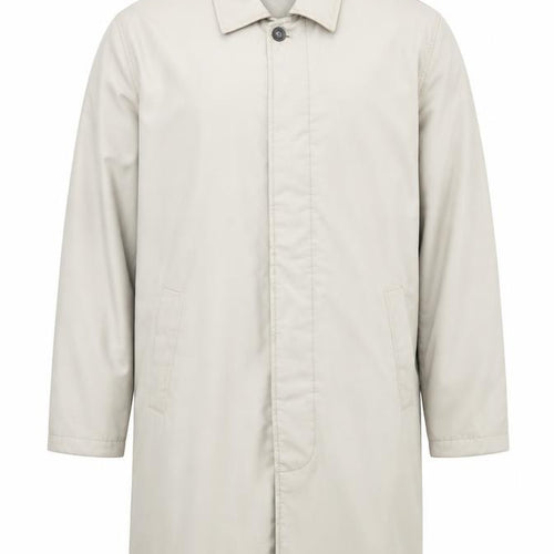Ciro Citterio Men's Beige XL Overcoat Classic Long Formal Jacket