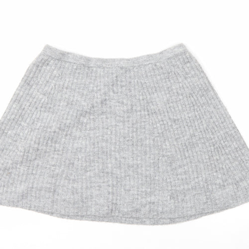 H&M Women’s Grey A-Line Knit Short Skirt Size M