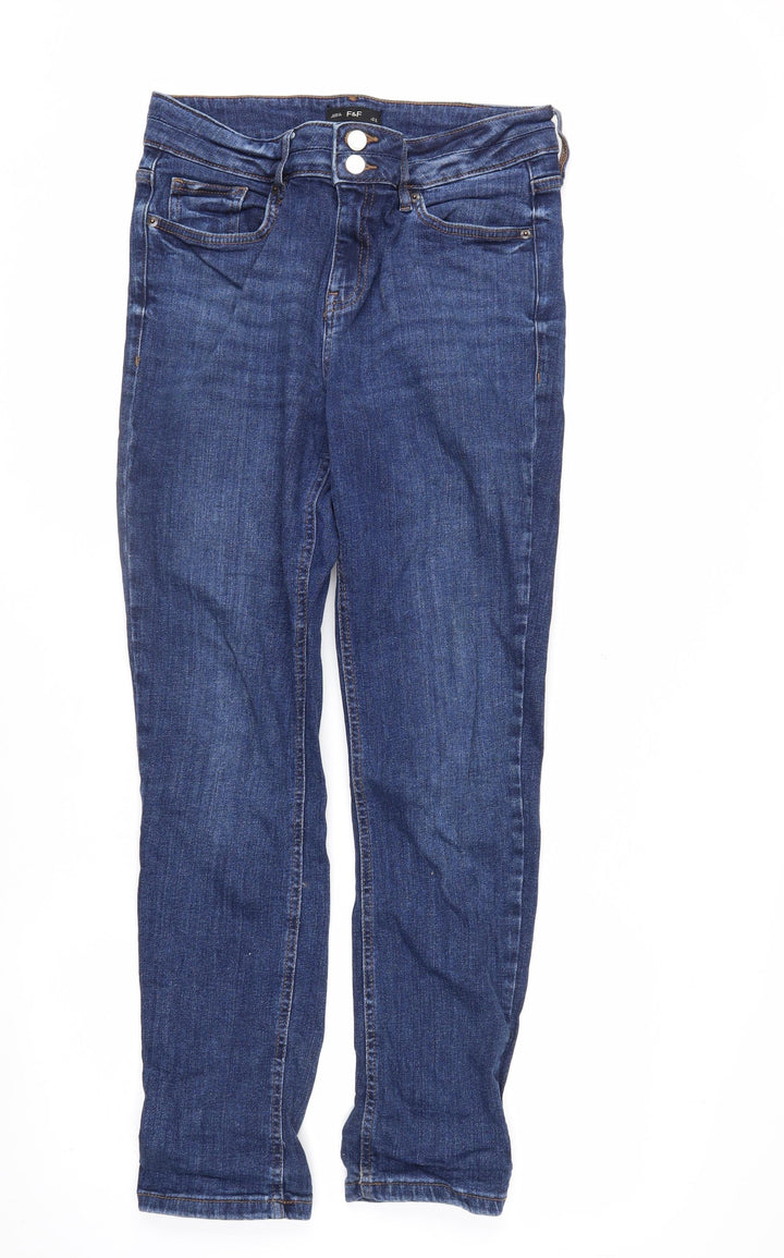 F&F Men's Blue Denim Slim Fit Jeans Size L 32W 30L