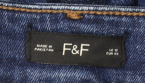 F&F Men's Blue Denim Slim Fit Jeans Size L 32W 30L