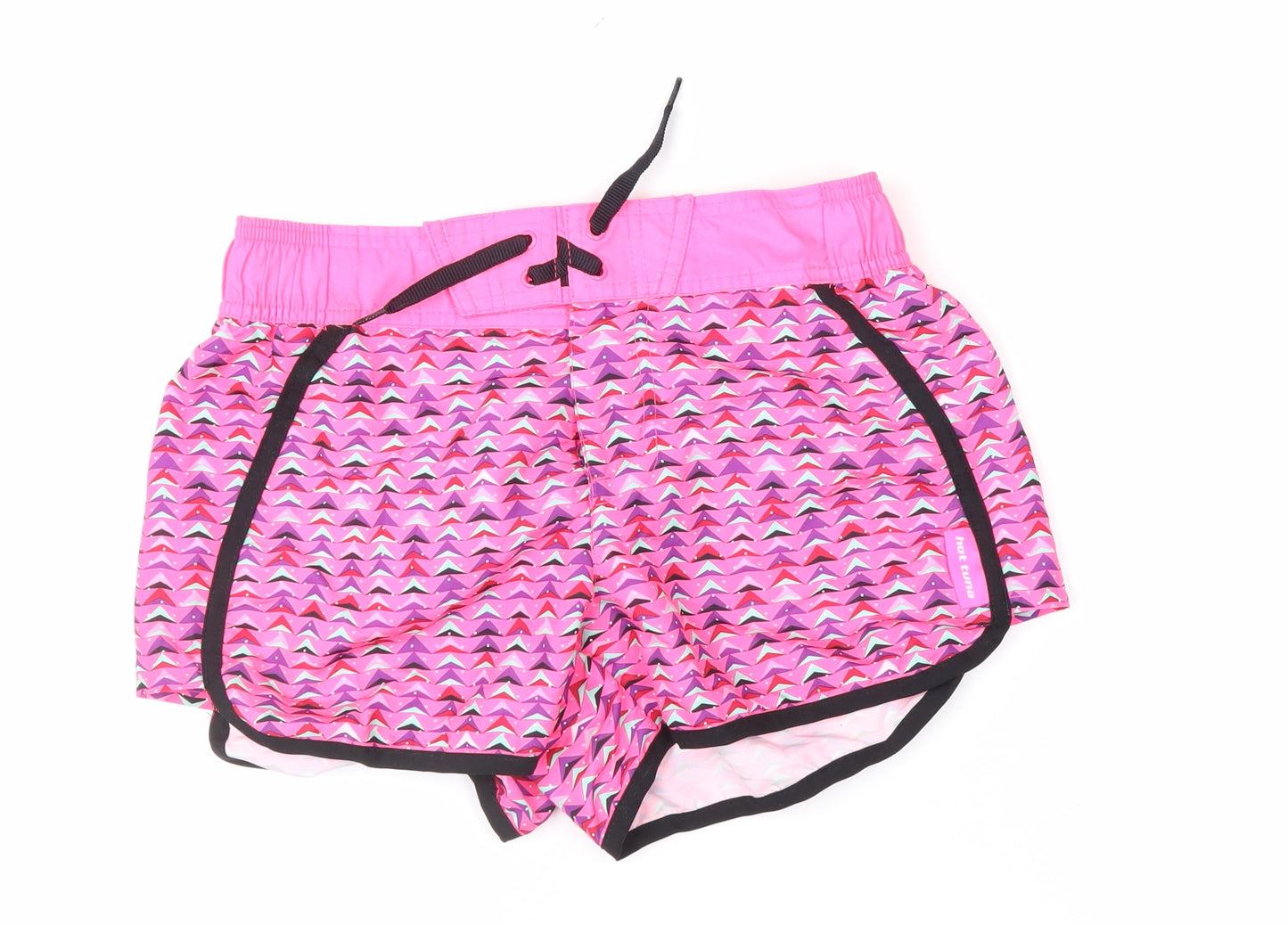 Hot Tuna Womens Pink Geometric Athletic Activewear Shorts Size 8