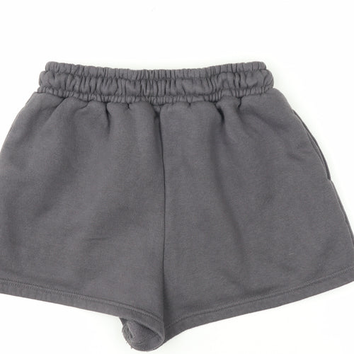 Boohoo Womens Black DSGN Studio Sweat Shorts Size M Cotton Blend