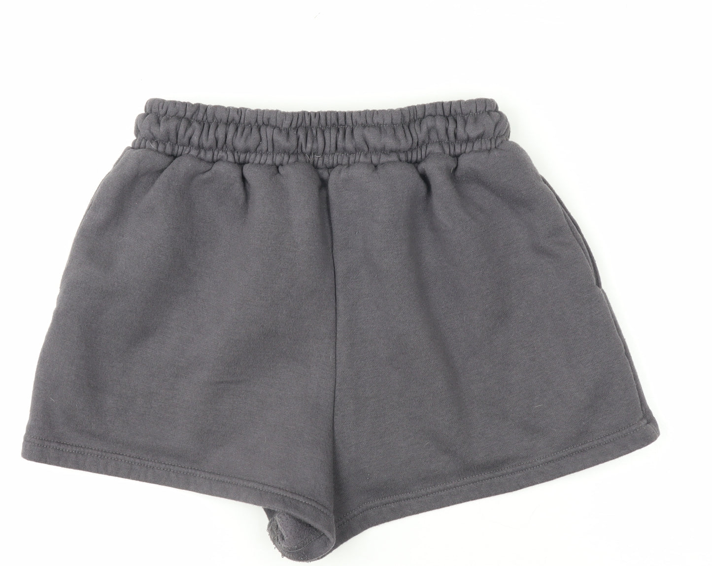 Boohoo Womens Black DSGN Studio Sweat Shorts Size M Cotton Blend