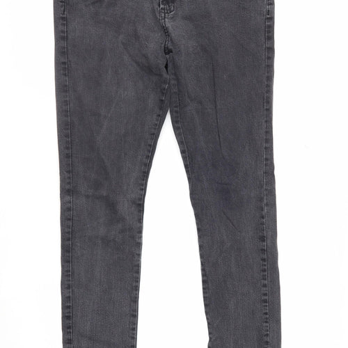 Denim Co Women Grey Skinny Jeans Size 14 Stretch Denim