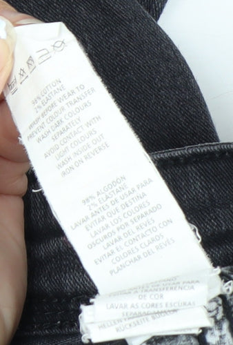 Denim Co Women Grey Skinny Jeans Size 14 Stretch Denim
