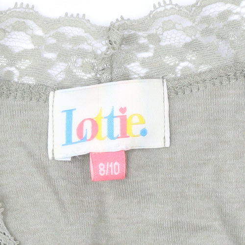 Lottie Women's Green Lace Trim Camisole Tank Top Size 8/10