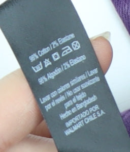 George Women's Purple Skinny Jeans Size 14 Short Stretch Denim