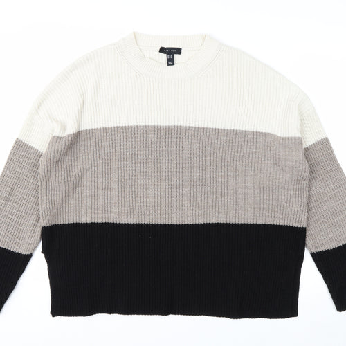 New Look Women’s Multicoloured Chunky Knit Pullover Jumper Size M
