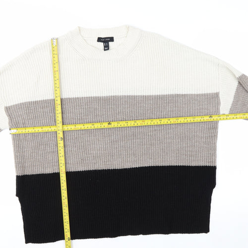 New Look Women’s Multicoloured Chunky Knit Pullover Jumper Size M