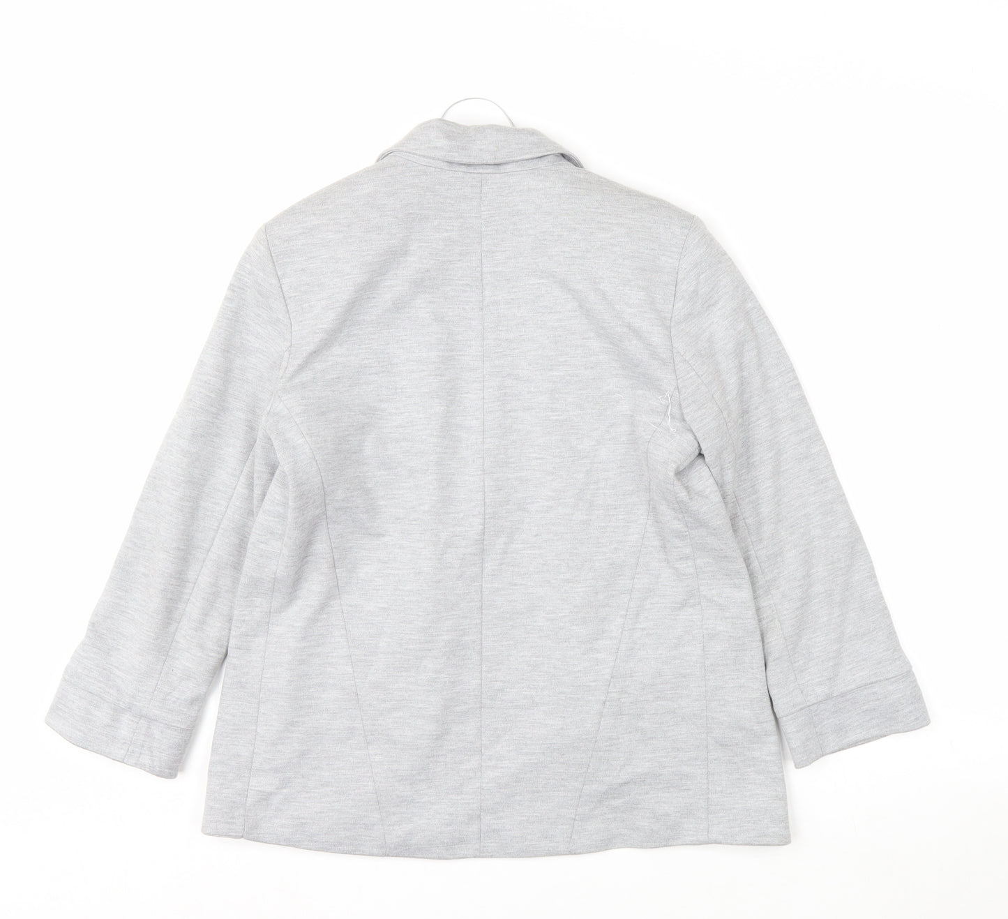 Topshop Women Grey UK 6 Classic Single-Breasted Blazer