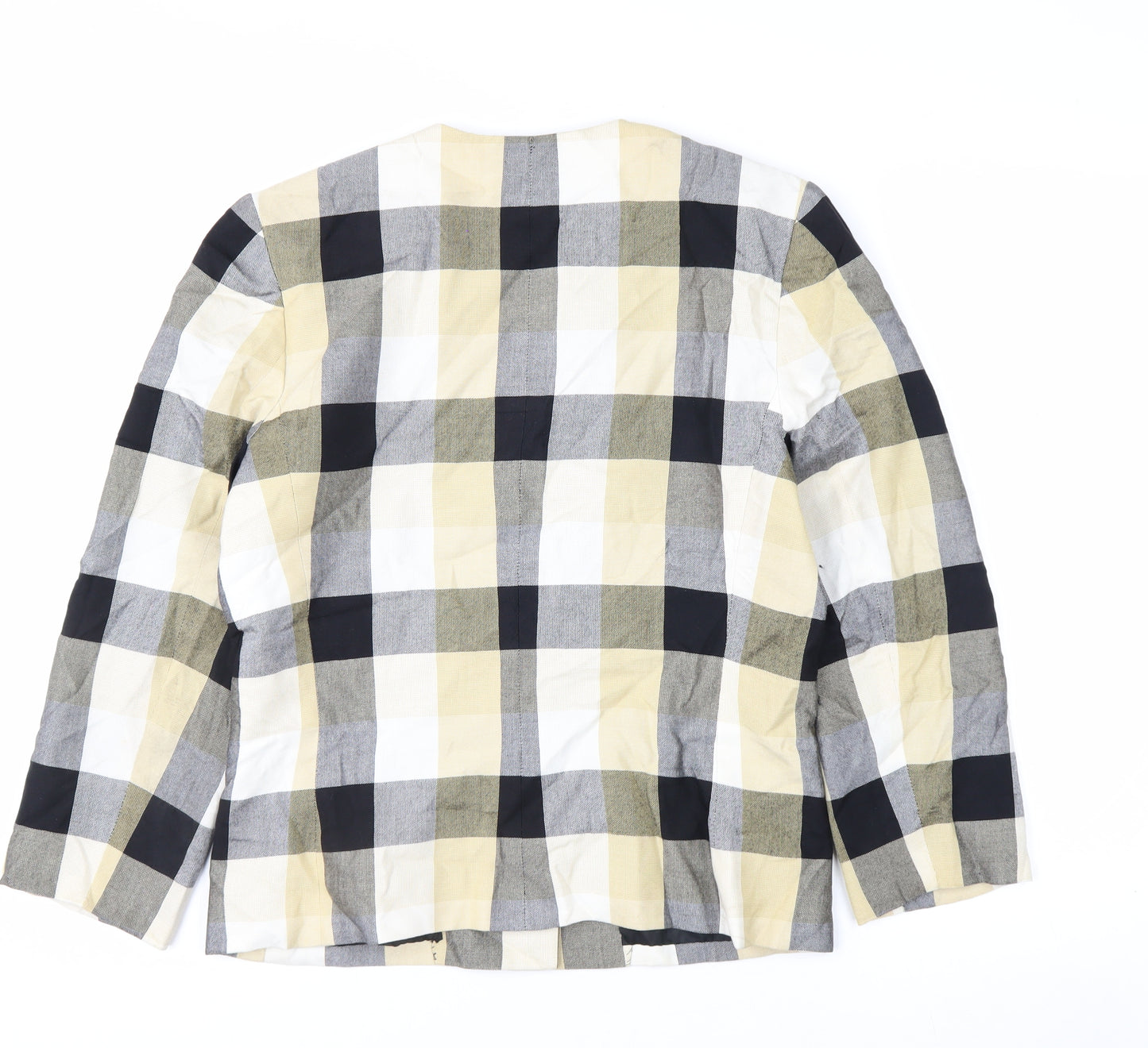 Le Suit Women’s Multicoloured Check Blazer Size 10 Regular Fit