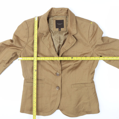 The Limited Collection Women Beige Single-Breasted Blazer Size 6