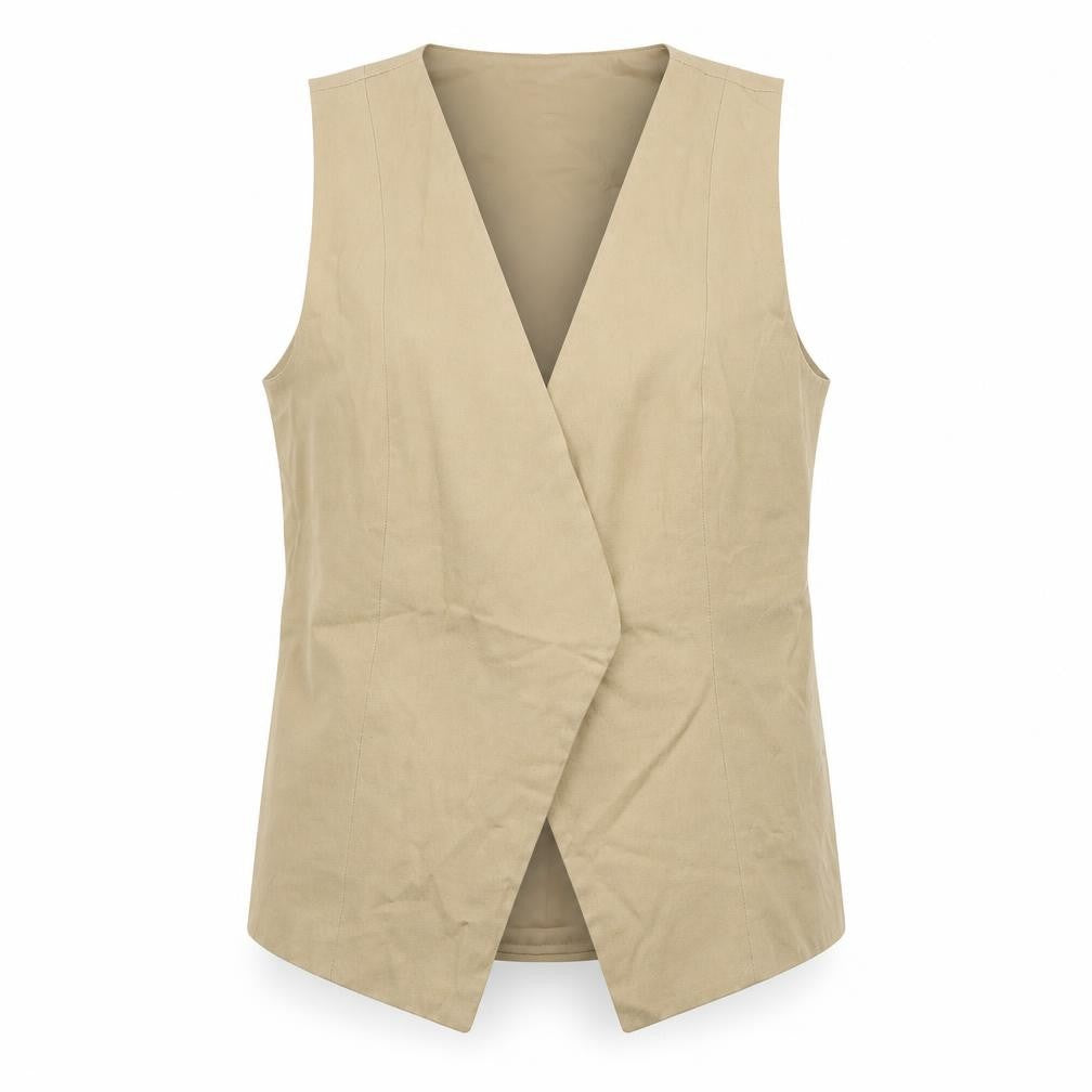 Front view of Primark Women Beige Sleeveless Camisole Blouse XL