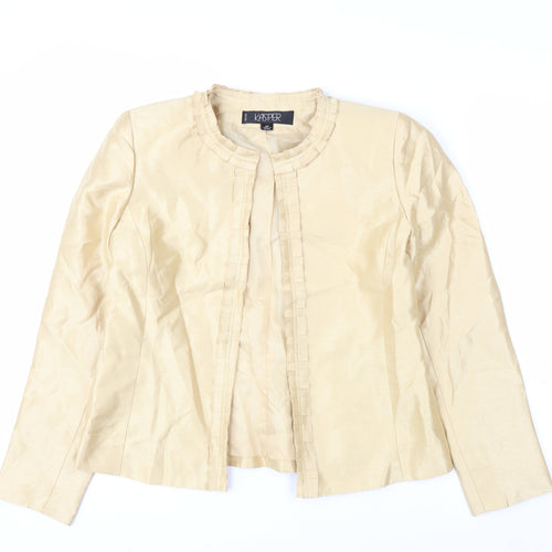 Kasper Petite Beige Woven Suit Jacket Women's Size 2P