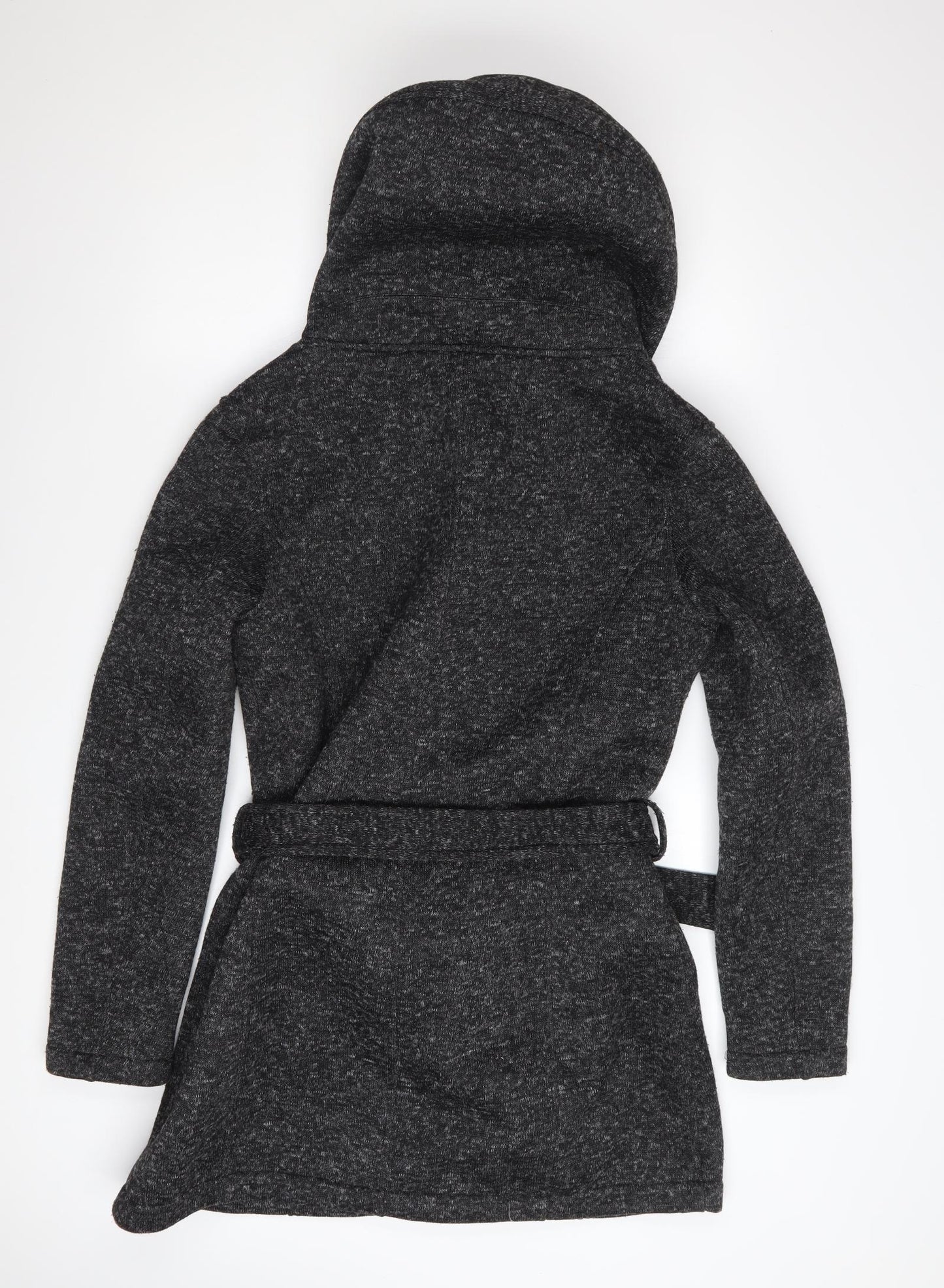 Killtec Women’s Grey Hooded Belted Parka Coat Size 14