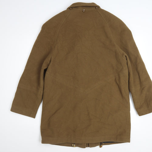 FS Limited Women's Brown Wool Mid-Length Overcoat Size S