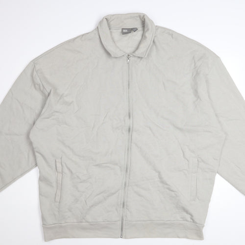 ASOS Men’s Grey 3XL Cotton Full Zip Basic Jacket