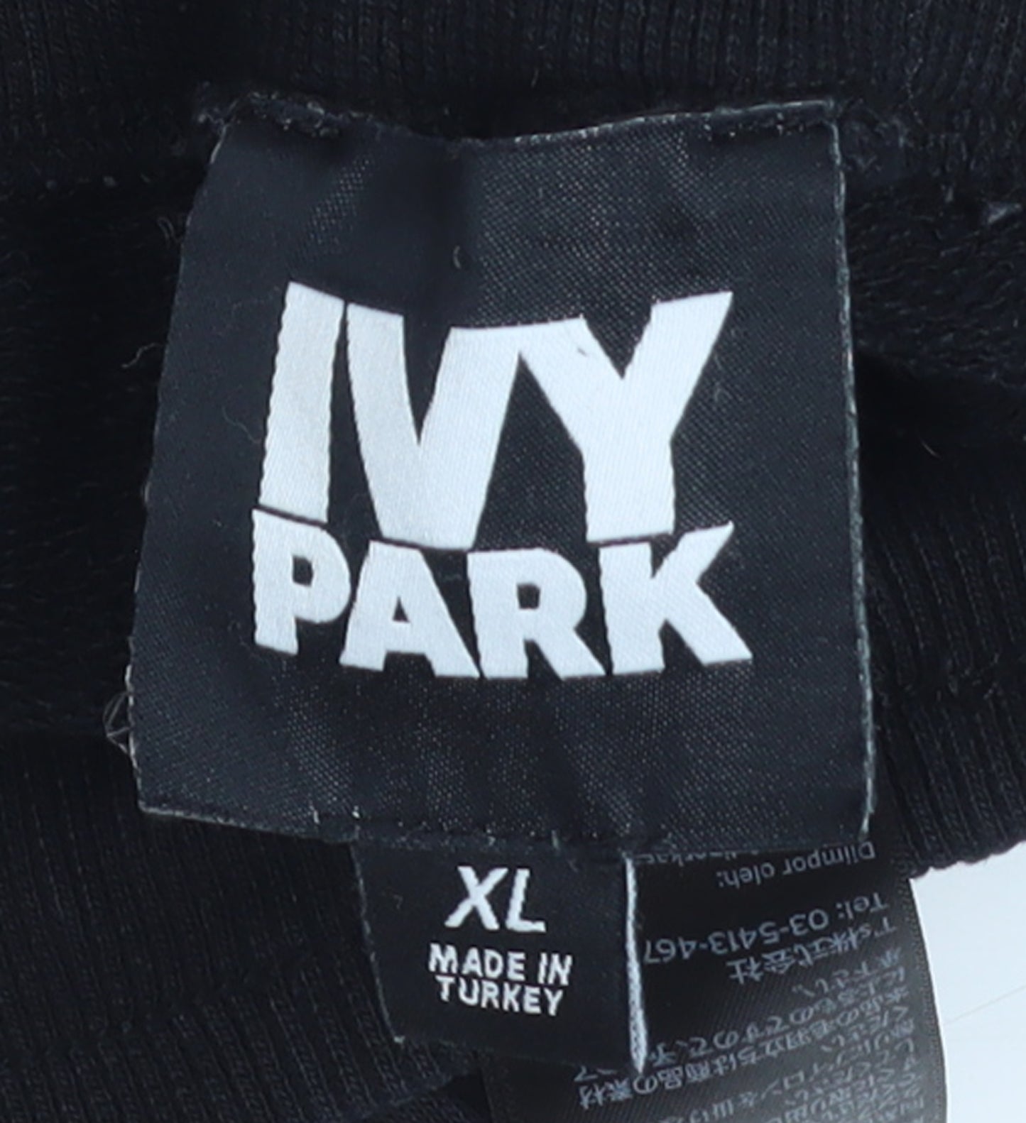 Ivy Park Women's Black XL Jogger Sweatpants Cotton Blend