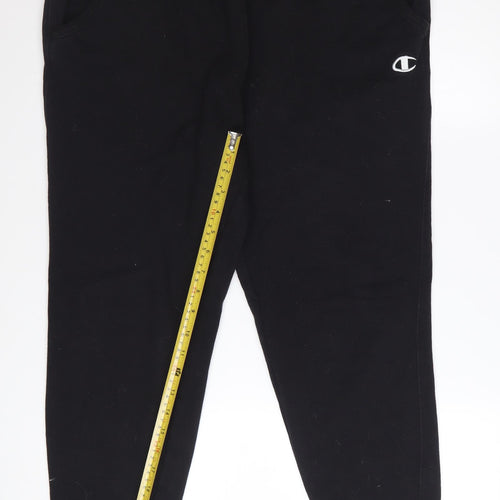 Champion Men's Black Jogger Sweatpants L Cotton Blend