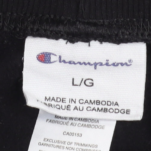 Champion Men's Black Jogger Sweatpants L Cotton Blend