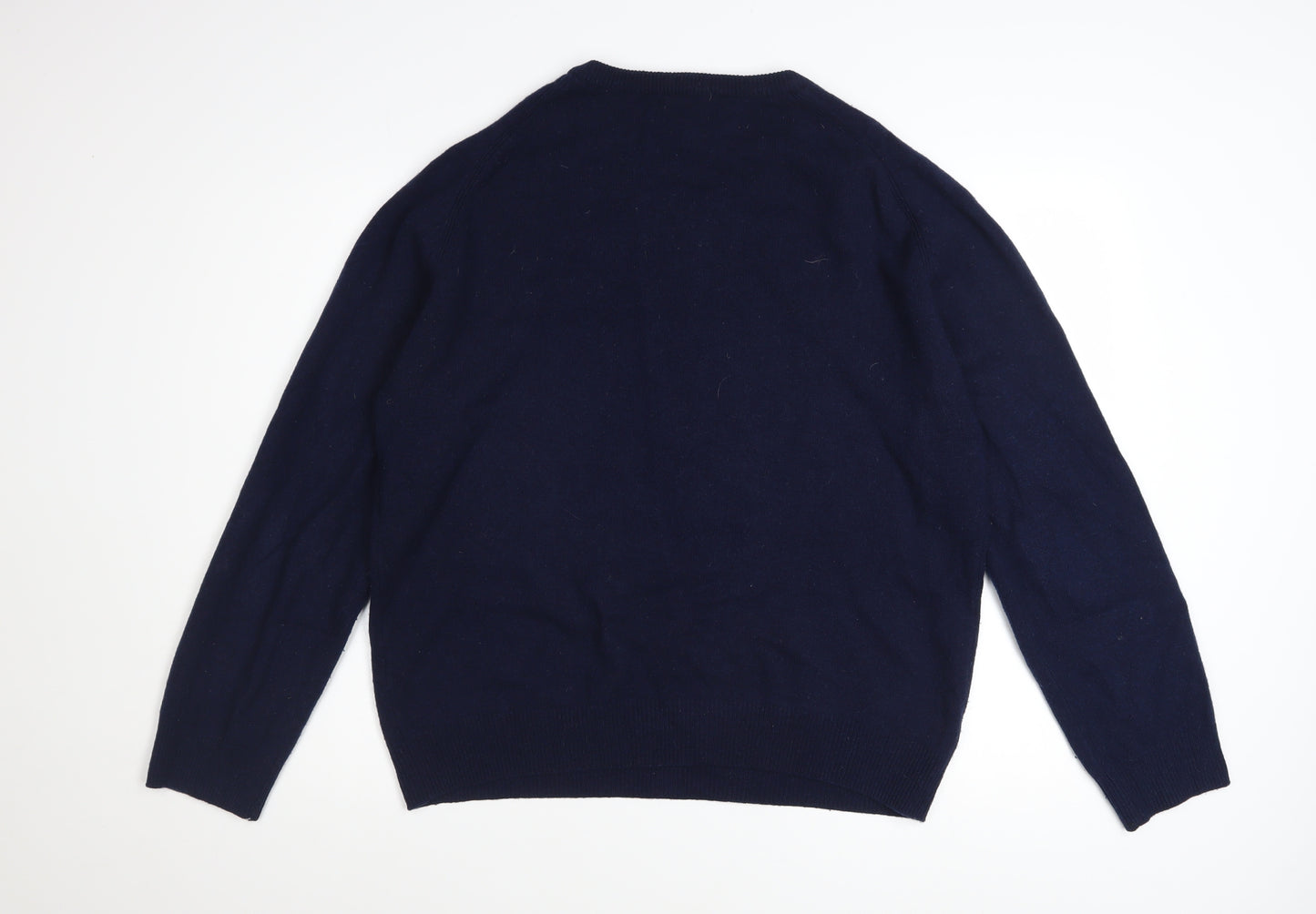 Marks and Spencer Men’s Blue Extra Fine Lambswool Jumper XL